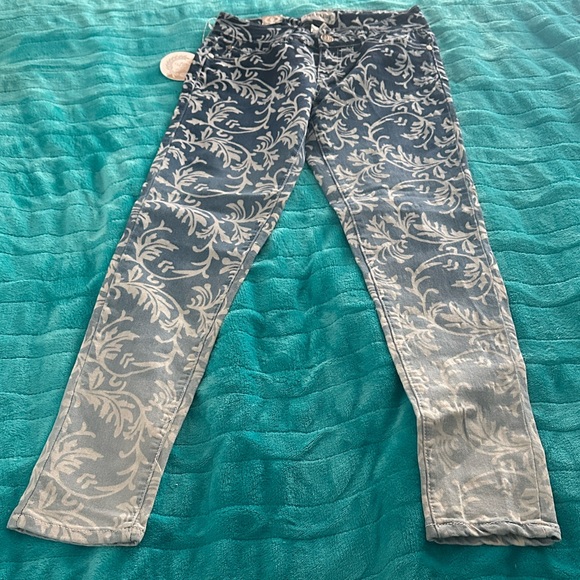 Free Culture Women's Blue Patterned Ombré Jeans - Picture 1 of 3